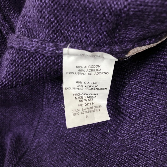 Oversized Sweater Dress Long Sleeve Midi Small - Picture 9 of 9